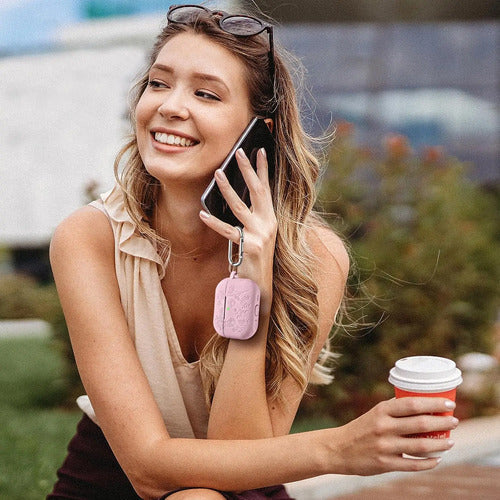 Funda Protectora De Silicona Para AirPods Pro 3 Rosa