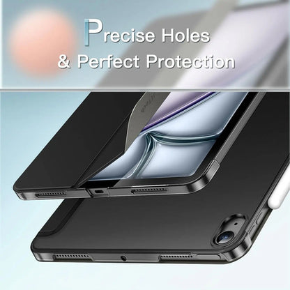 Funda Jetech 3076- Negra Para iPad Air 11  Con Soporte Negro