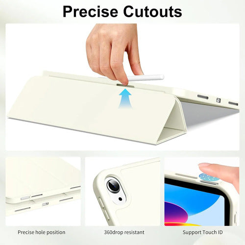 Funda Para iPad (a16) 11th Gen 2025 Y iPad 10th Blanco