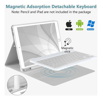 Funda Con Teclado Para iPad De 9a Generacion. Gris