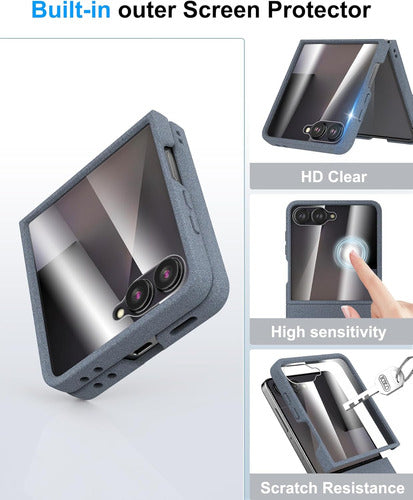 Funda Samsung Galaxy Z Flip 7, Protect De Pantalla Integrado