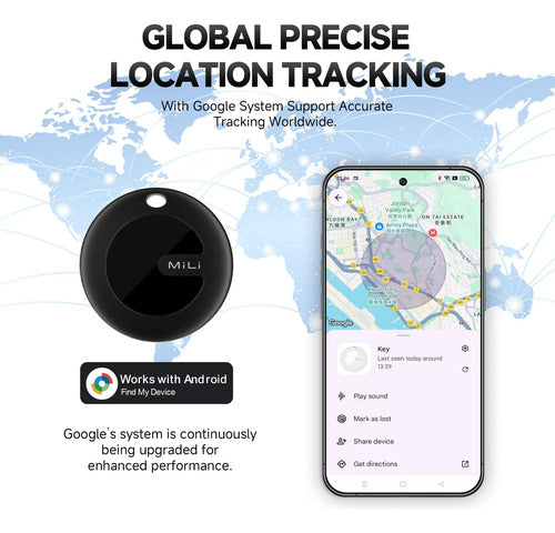 Mitag - Localizador Bluetooth Preciso Para Android Negro, 4 Unidades