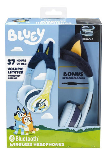 Auriculares Bluey Bluetooth Para Niños. Plegables Blue