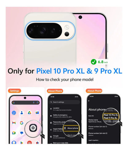 Funda Para Google Pixel 10 Pro Xl Y 9 Pro Xl Azul Rosa
