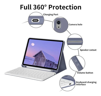 Funda Con Teclado iPad De 10a/11a Gen. 11/10.9 PuLG, A16 Violeta