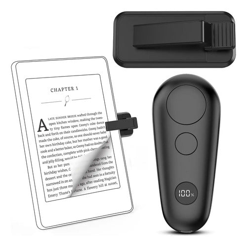 Girador De Páginas Con Control Remoto Para Kindle Paperwhite Negro