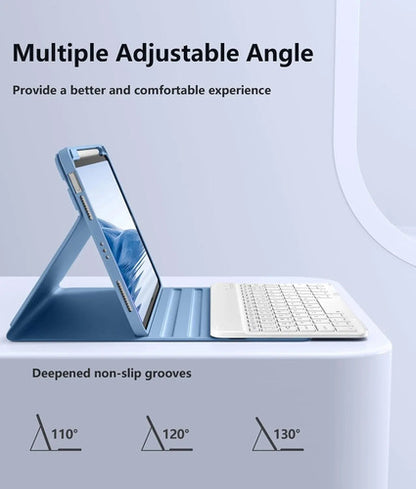Funda Con Teclado Para iPad Air 11'' M3/m2, 2025 Celeste