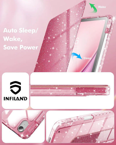 Funda Giratoria Para iPad Air 11' Rosa