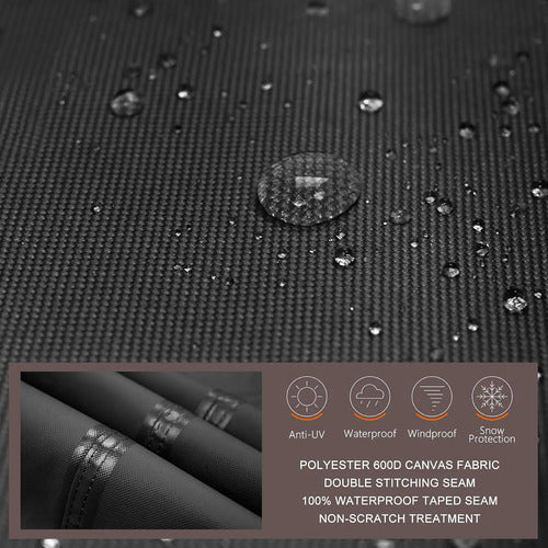 Funda Impermeable Para Parrilla Kamado De 18 A 30 Pulgadas Negro
