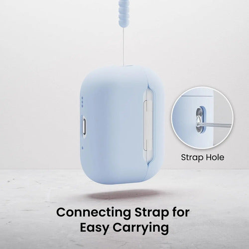 Funda Ornarto De Silicona Híbrida Para AirPods Pro 3 - Negra