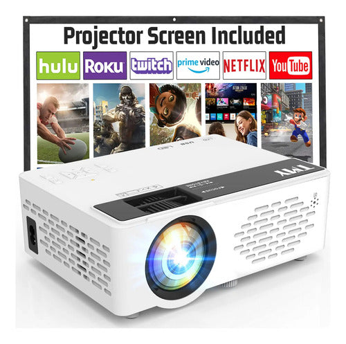 Proyector Compacto Hd 1080p Tmy Con Bluetooth Blanco