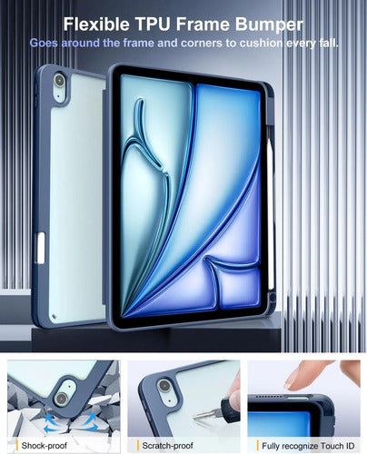 Funda Para iPad Air 11 Pulgadas Azul Marino