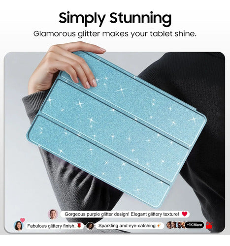 Funda Para Samsung Galaxy Tab S10 Lite/s10 Fe/s9 Azul Claro