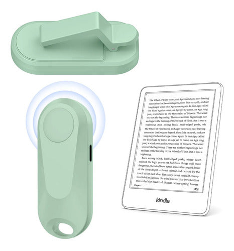 Control Remoto Datafy K2 Pasa Pagina Kindle Kobo Typec Negro Verde Lima