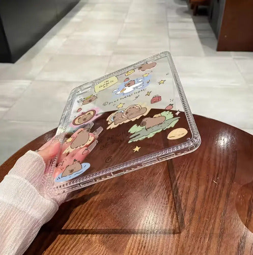 Funda Transparente Capibara Para iPad 11th Gen (a16) Transparente