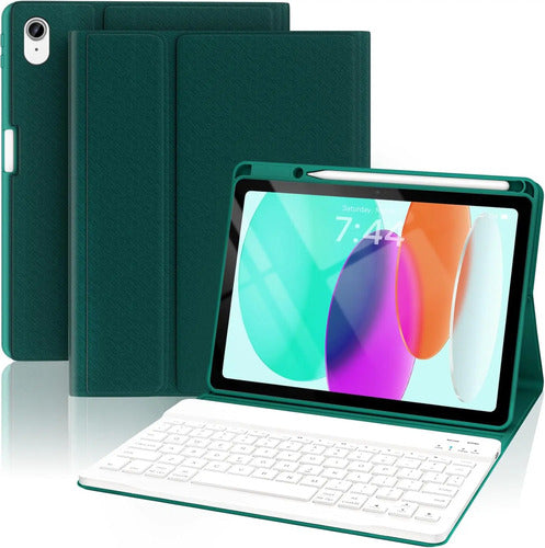 Funda Con Teclado Para iPad A16