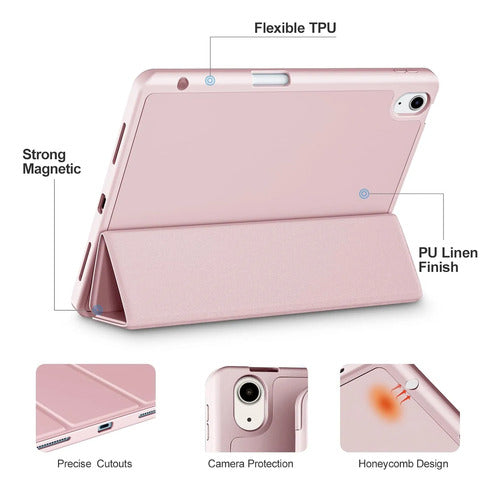 Funda Para iPad Air 11'' 7ma/6ta Gen Y 10.9'' Rosa Claro