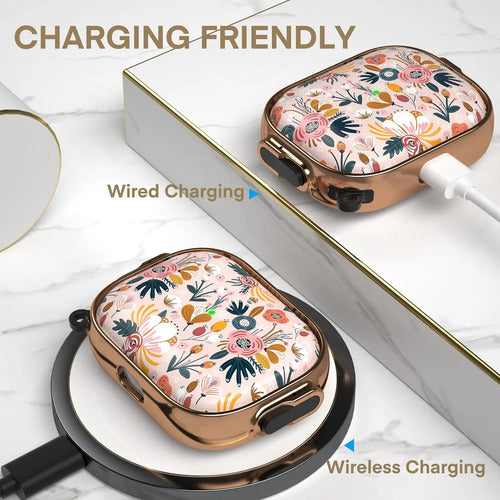 Estuche Funda Para AirPods Pro 3ra Gen 2025 Rosa