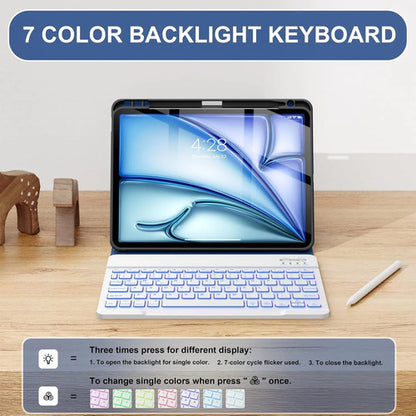 Funda Con Teclado Para iPad Air A-ocean Marble