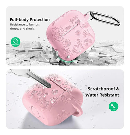 Funda Protectora De Silicona Para AirPods 4 Rosa