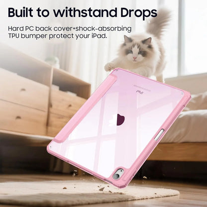 Funda Híbrida Delgada Para iPad Rosa Claro