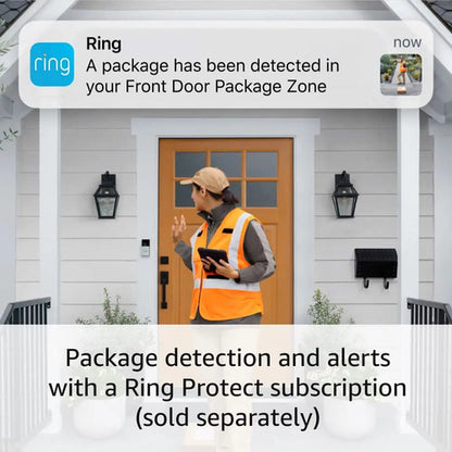 Ring Battery Plus Doorbell - Seminuevo Con Video Hd Y Det... Color