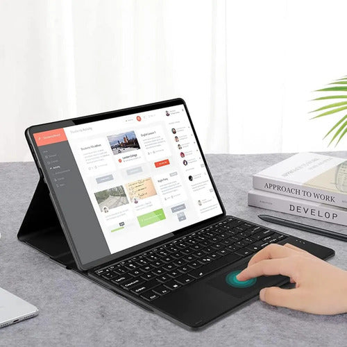 Funda Con Teclado Retroiluminado Para Lenovo Tab M10 Hd (... Negro