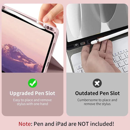 Funda Con Teclado Para iPad Air Gen 11 Rosa