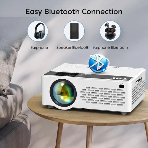 Proyector Compacto Hd 1080p Tmy Con Bluetooth Blanco