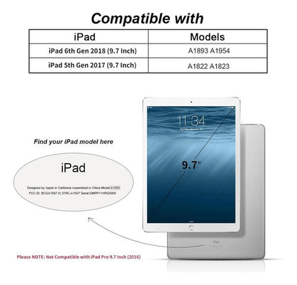 Funda Para iPad 6ta/5ta Generación 9.7 Azul Claro