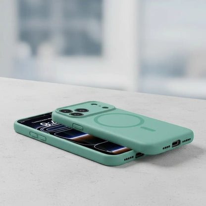 Funda Magnética Miracase Para iPhone 17 Pro Max Verde Claro