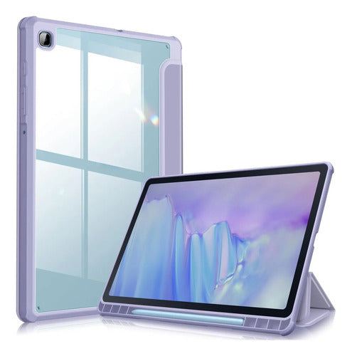 Funda Híbrida Slim Para Samsung Galaxy Tab S6 Lite Lila