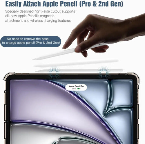 Funda Transparente Para iPad Air 11' (m2) 2024 Negro