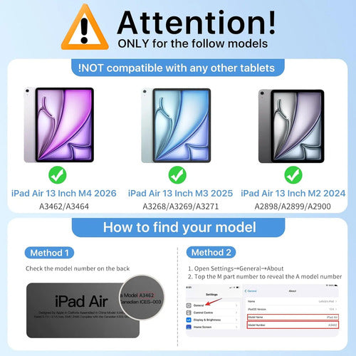 Funda Moko Para iPad Air Con Soporte Para Lápiz Azul Marino
