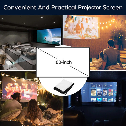 Proyector Compacto Hd 1080p Tmy Con Bluetooth Blanco