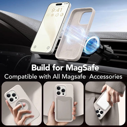 Funda Magnética Para iPhone 16 Pro Max Marrón