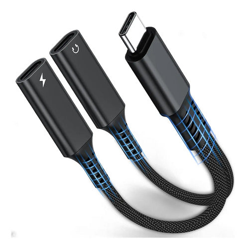 Adaptador Usb C Splitter Audio Jack