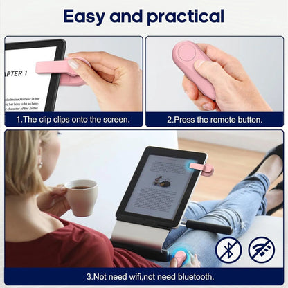 Control Remoto De Página Para Ebooks Y Tablets Rosa