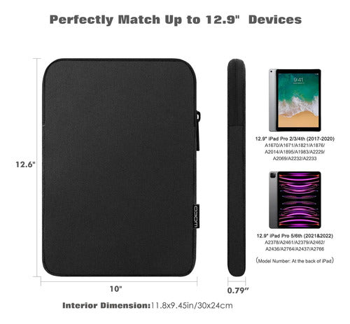 Funda Protectora Para Tablets De 13 Pulgadas Negro
