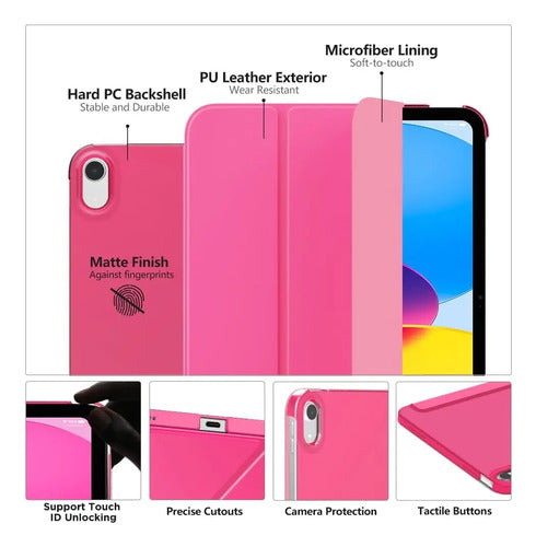 Funda Para iPad (a16) 11th Gen 11'' Y iPad 10th Gen Peony Color