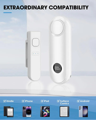 Girador De Páginas Con Control Remoto Para Kindle Paperwhite Blanco