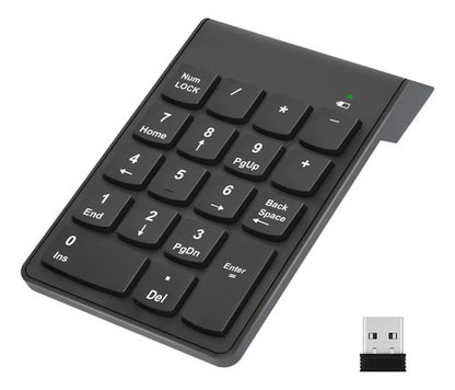 Teclado Numerico Inalambrico Para Laptop Negro Español