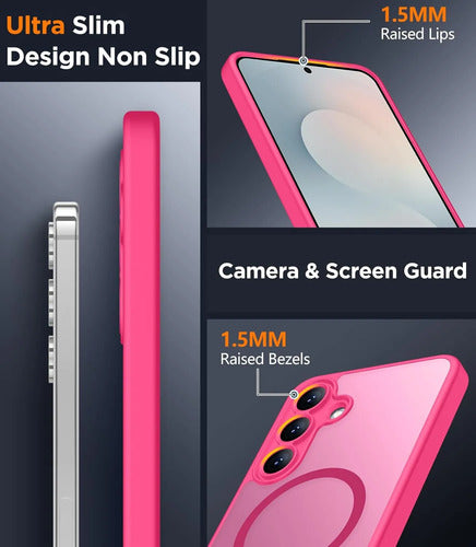 Funda Magnética Para Samsung Galaxy S25 Fe Rosa