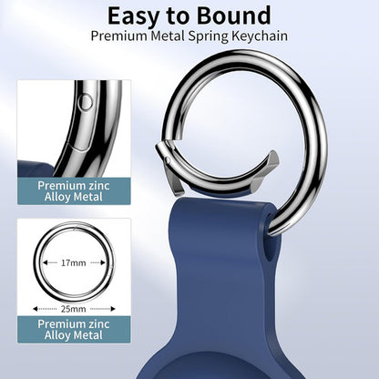 Juego De 4 Llaveros De Silicona Compatibles Con Apple Airtag Verde Lima