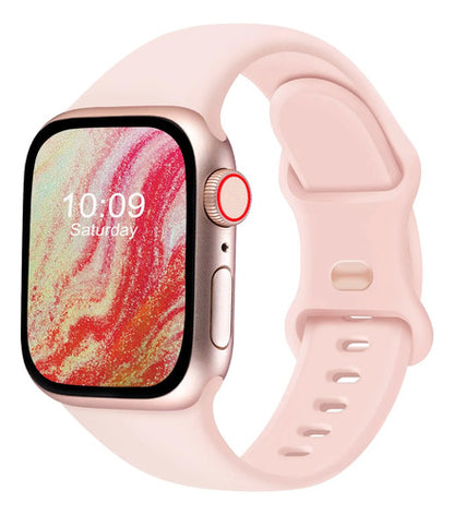 Correa Deportiva De Silicona Para Apple Watch Rosa Chicle 1 Cm