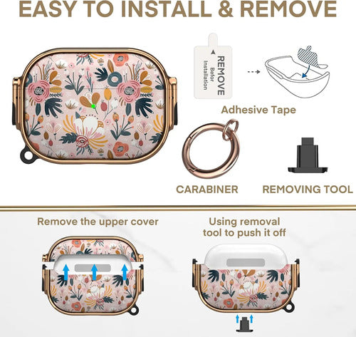 Estuche Funda Para AirPods Pro 3ra Gen 2025 Rosa