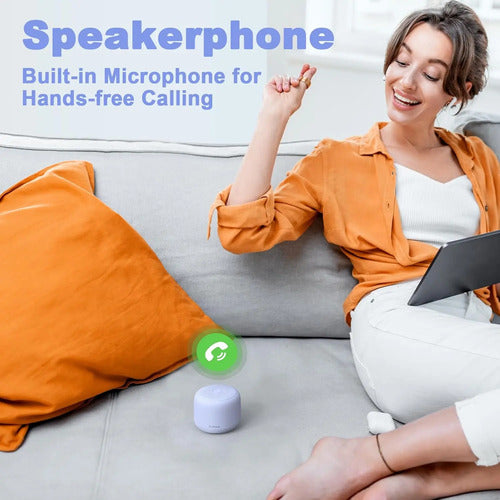 Bocina Bluetooth Portátil Bobtot Ipx5 20h Autonomía, Púrpura Púrpura