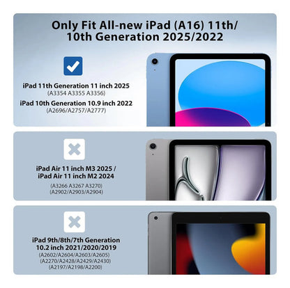 Funda Para iPad A16, 11va Gen 11'' 2025 Y 10ma Gen 10.9'' Gris