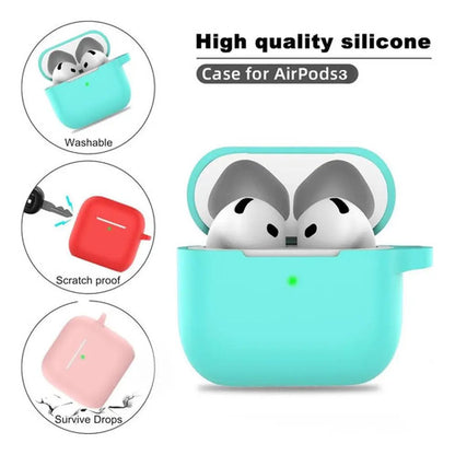 Funda De Silicona Para AirPods Pro 3 Con Kit Naranja