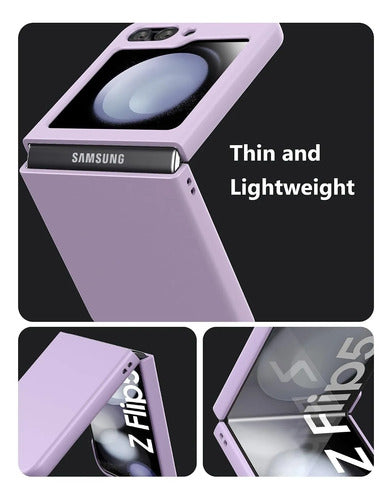 Funda Para Samsung Galaxy Z Flip 5 (2023) Lila Lisa